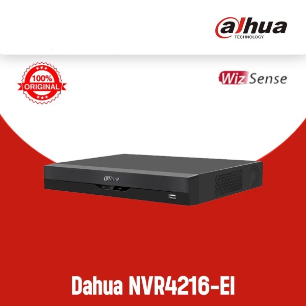 Записващ NVR 16 камери Dahua AI функции за хора/мпс/зони-4216-EI