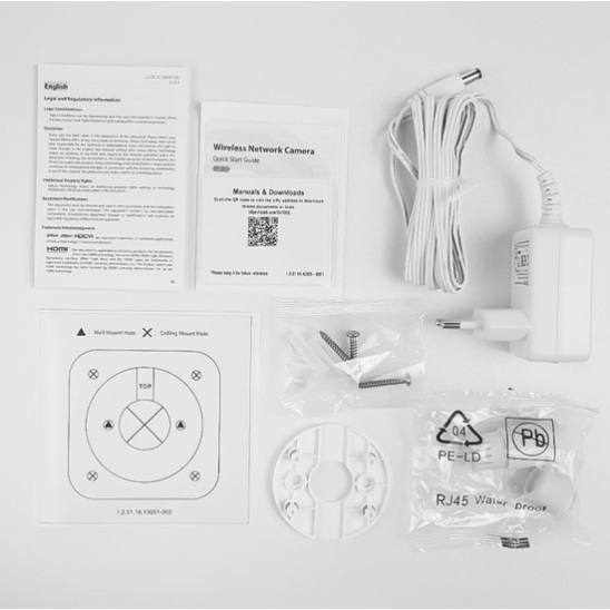 Камера WIFI IP 4 mpx, 2,8 мм, 30 метра, smart, микрофон-Dahua